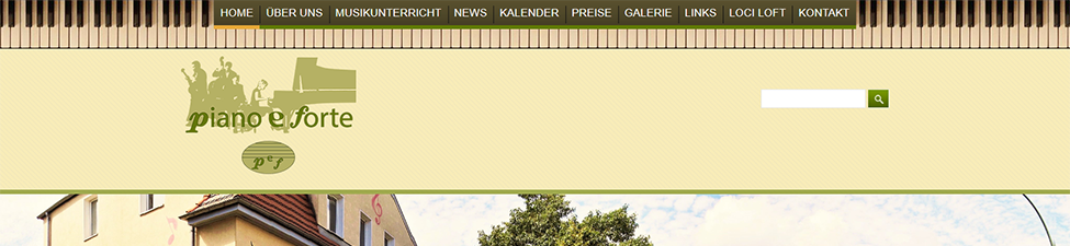 Website Screenshot: Musikschule Piano e forte
